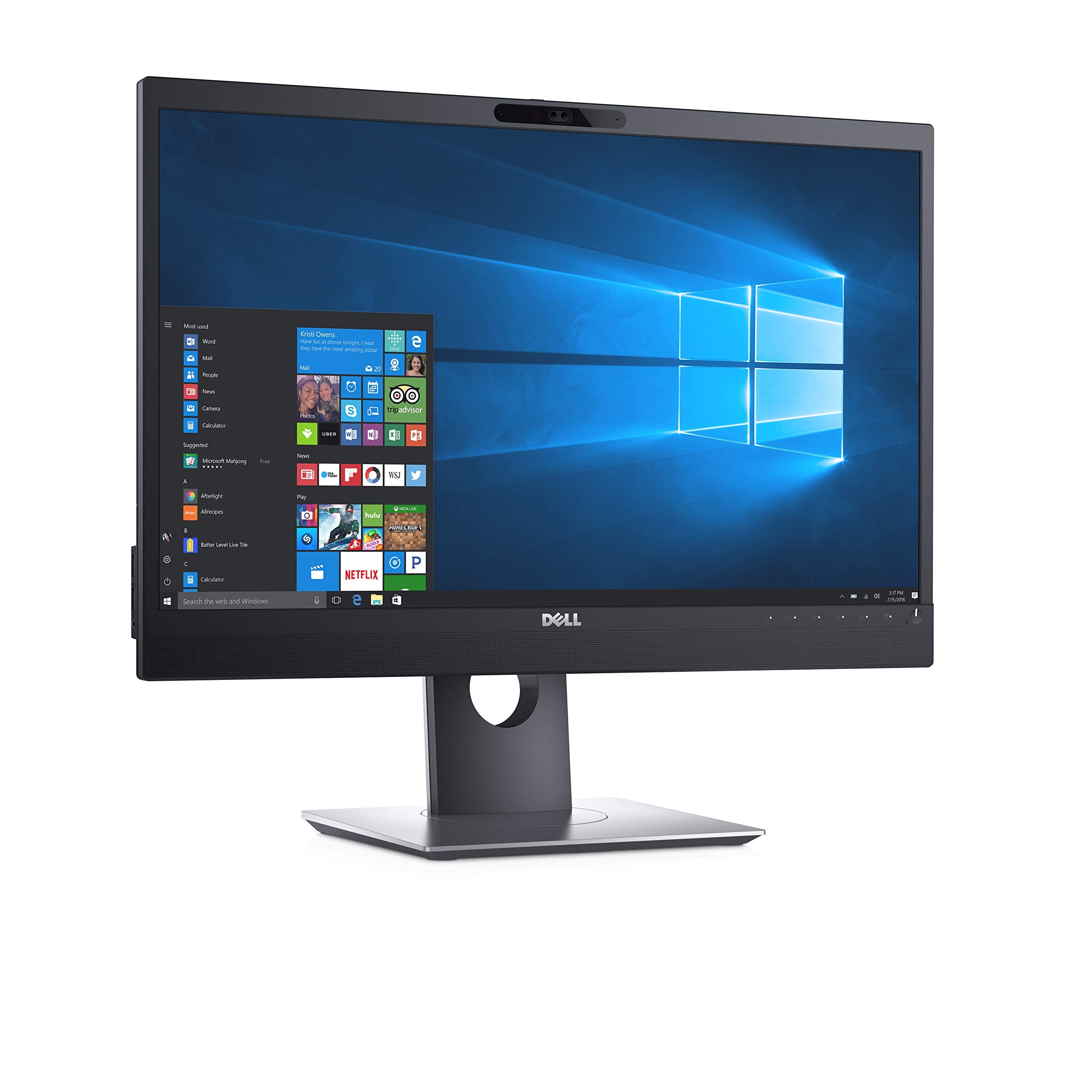 Dell P2418HZ 23.8' Monitor for Video Conference   1920X1080 LED LIT, Black